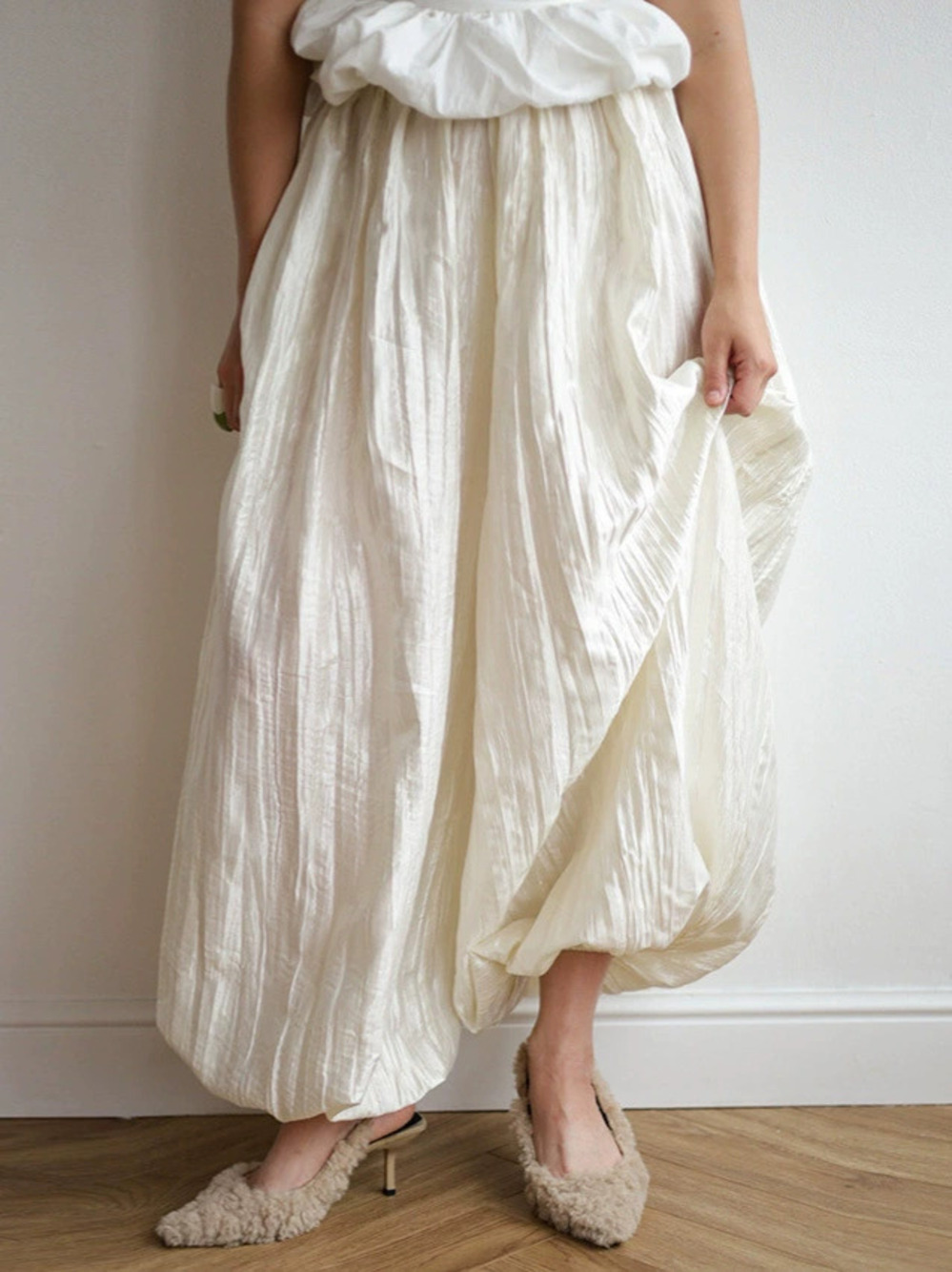 Zara Street Style Balloon Pants Casual